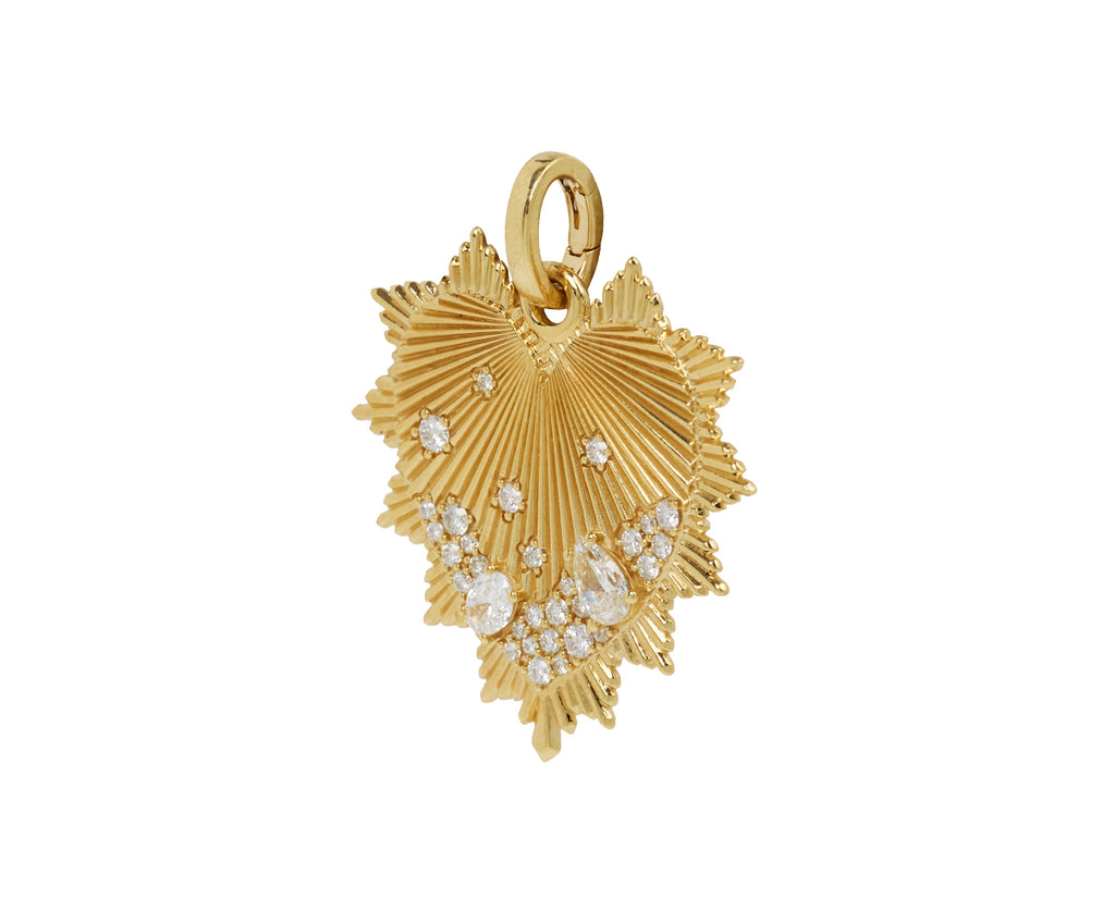 Oversized Encrusted Heart Medallion ONLY