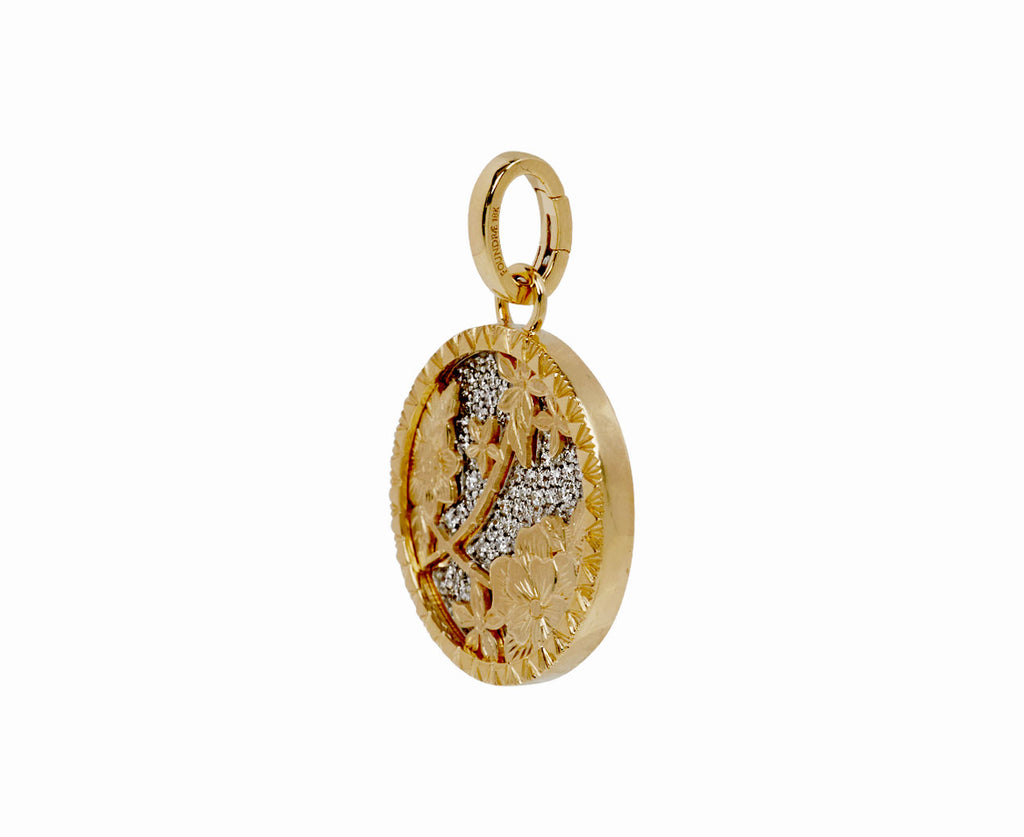 Medium Blossoms Resilience  Floral Screen Medallion