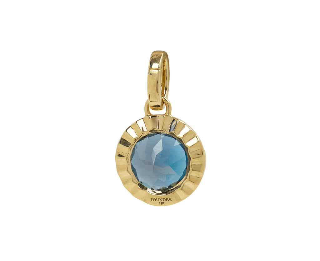 London Blue Topaz Internal Compass with Push Gate ONLY
