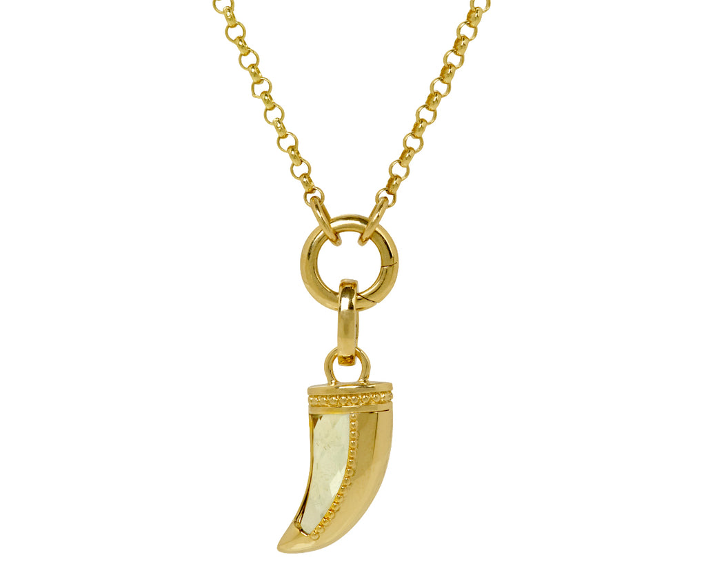 Prasiolite Protection Claw Gemstone Pendant and Push Gate ONLY
