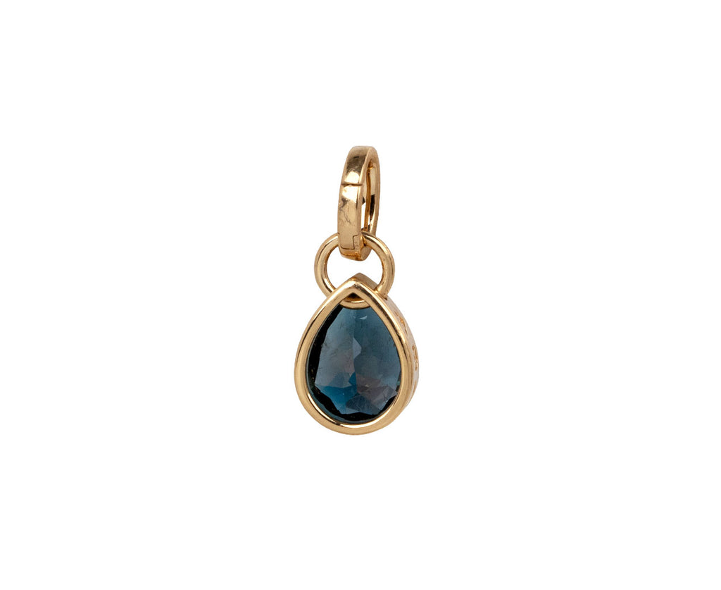 Small London Blue Topaz Forever & Always a Pair Charm ONLY