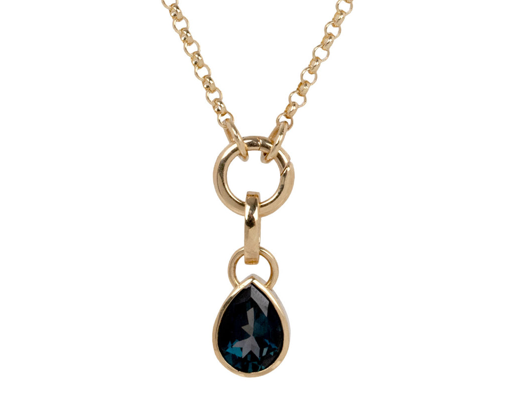 Small London Blue Topaz Forever & Always a Pair Charm ONLY
