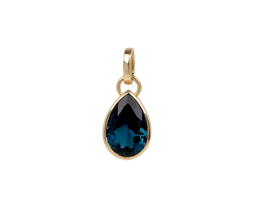 Large London Blue Topaz Forever & Always a Pair Charm ONLY