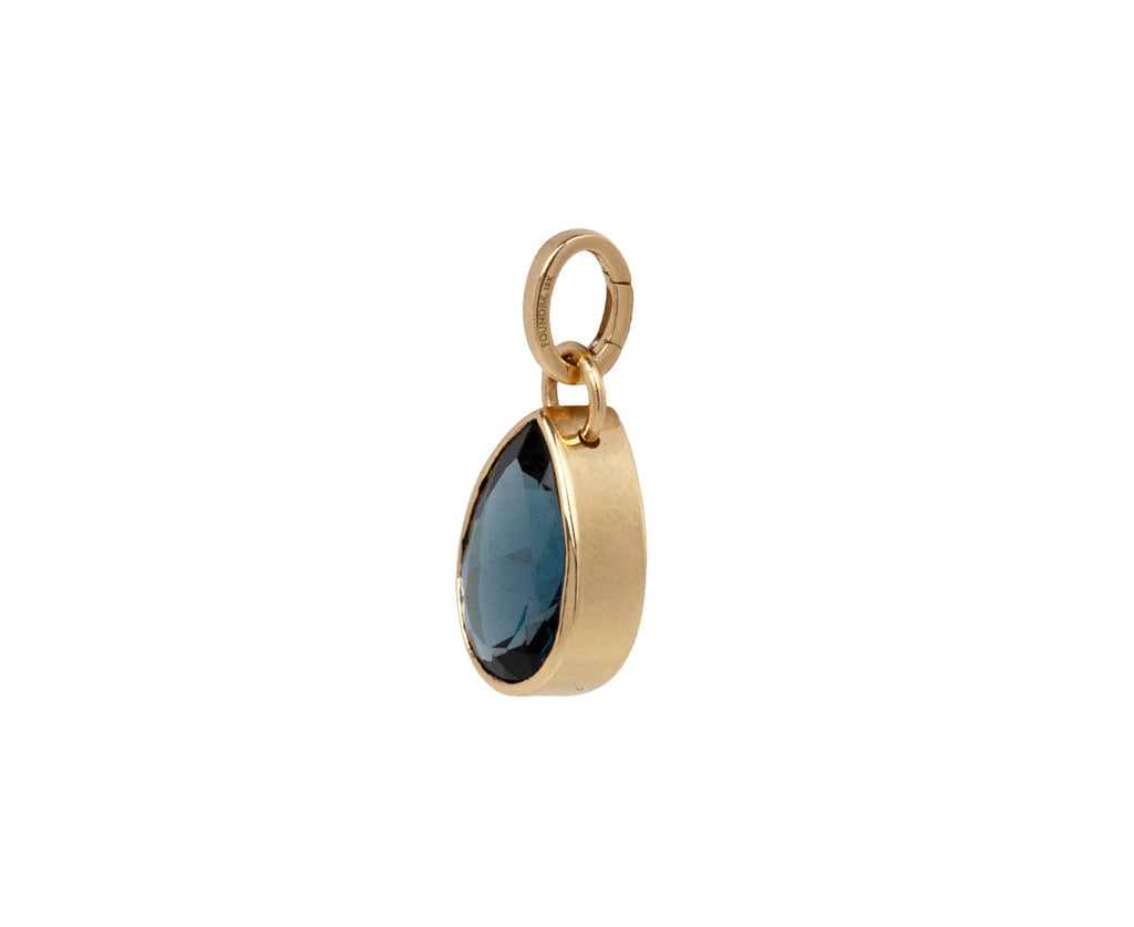 Large London Blue Topaz Forever & Always a Pair Charm ONLY