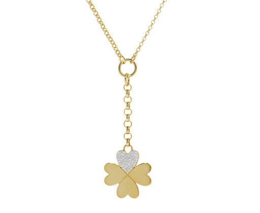 True Love Small Clover Mixed Belcher Necklace