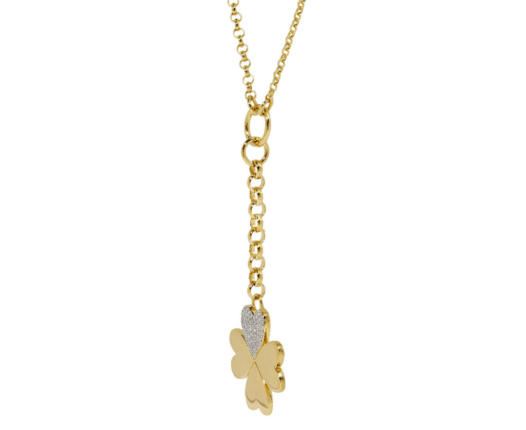 True Love Small Clover Mixed Belcher Necklace