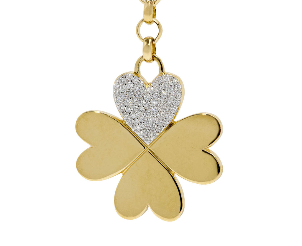 True Love Small Clover Mixed Belcher Necklace