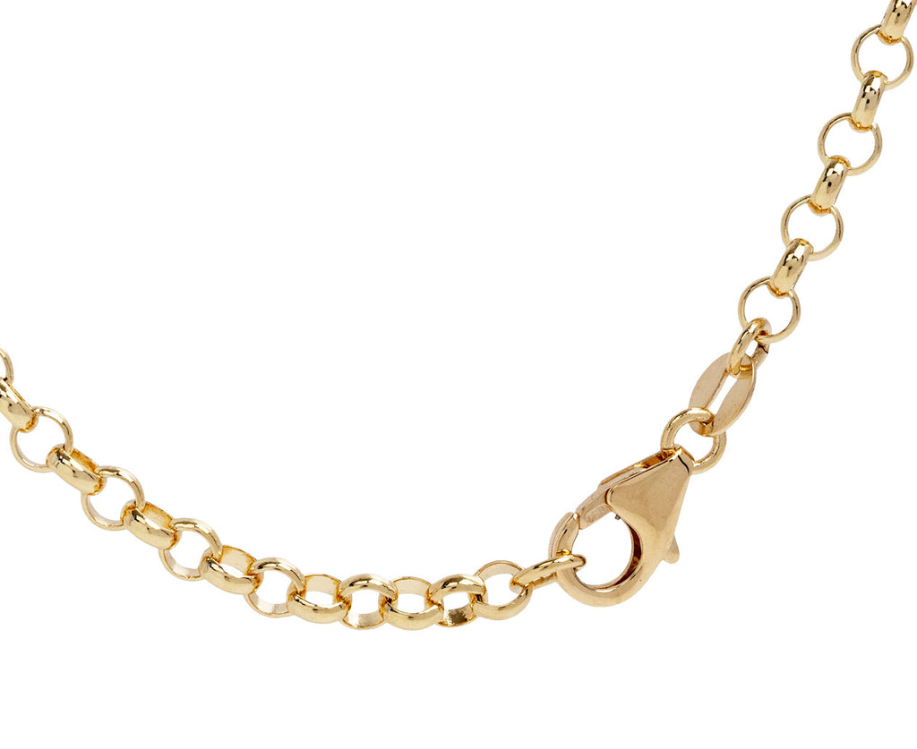 Foundrae Strength and Diamond Heart Beat Necklace Clasp 