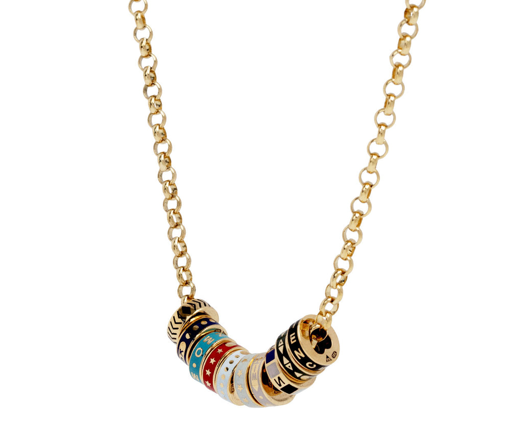 Foundrae Ten Tenet Heart Beats Necklace Side View