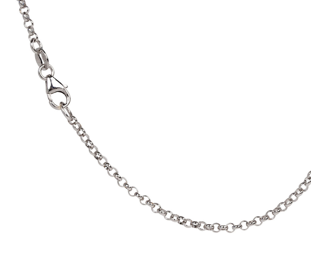 Foundrae White Gold 22" Small Belcher Chain with Chubby Annex Link Clasp