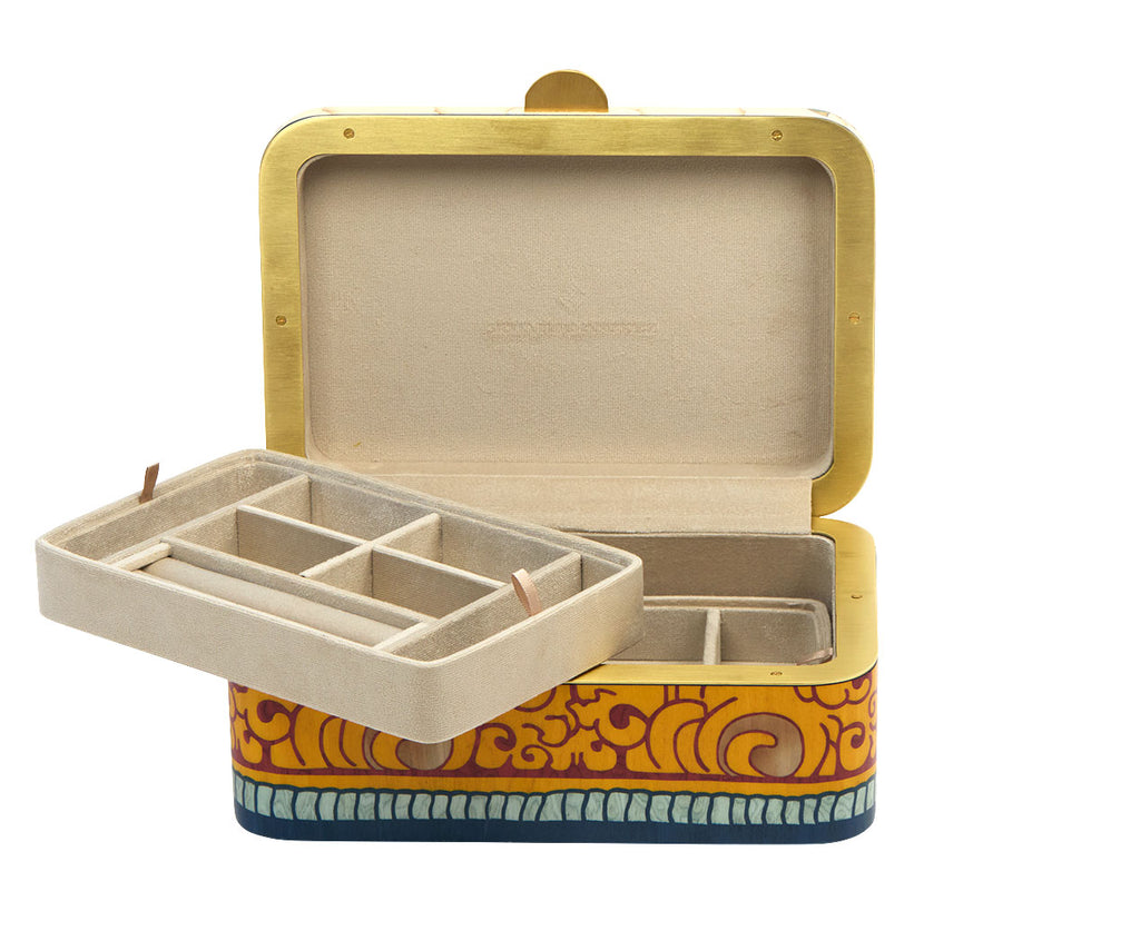 Medium Rainbow Marquetry Box