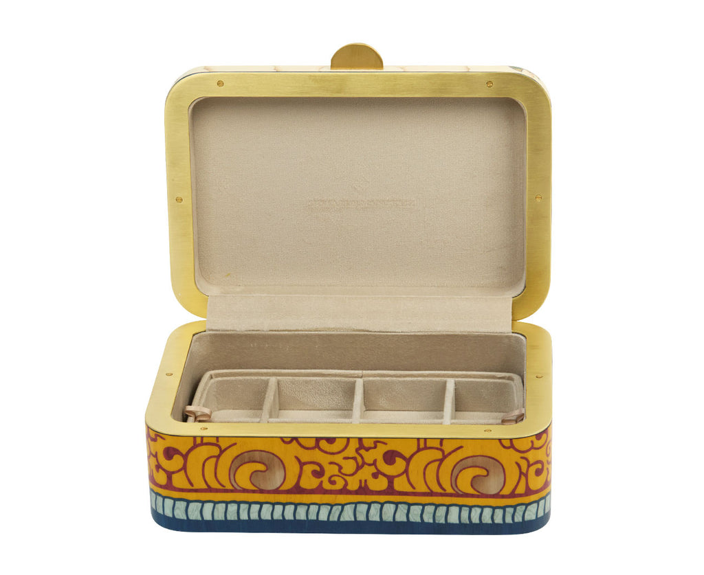 Medium Rainbow Marquetry Box
