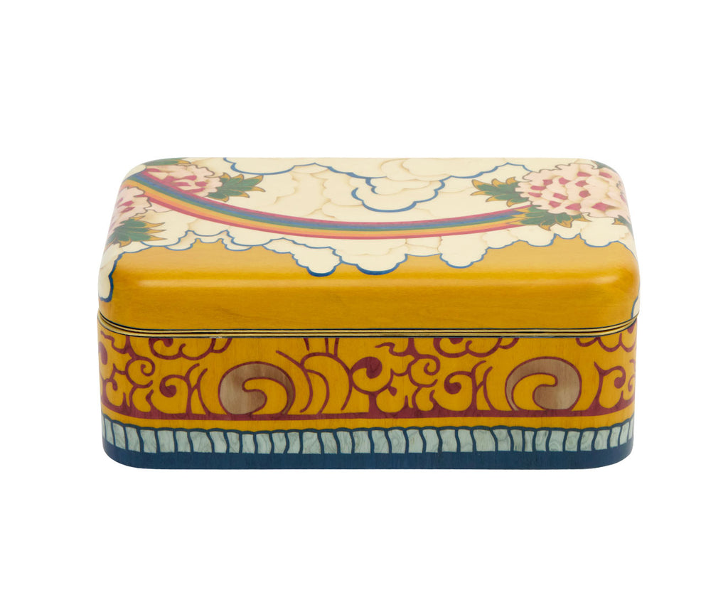 Medium Rainbow Marquetry Box
