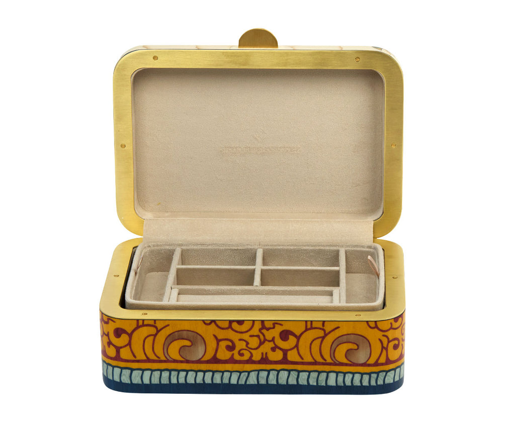 Medium Rainbow Marquetry Box