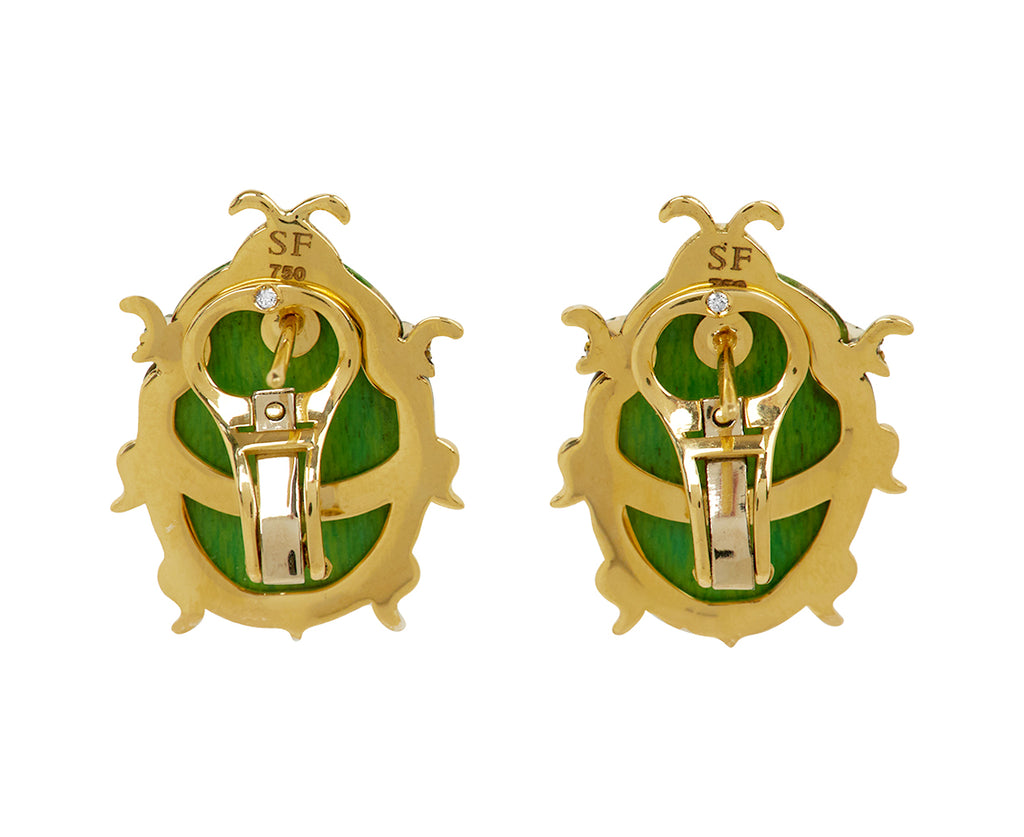Marquetry Beetle Earrings - TWISTonline 