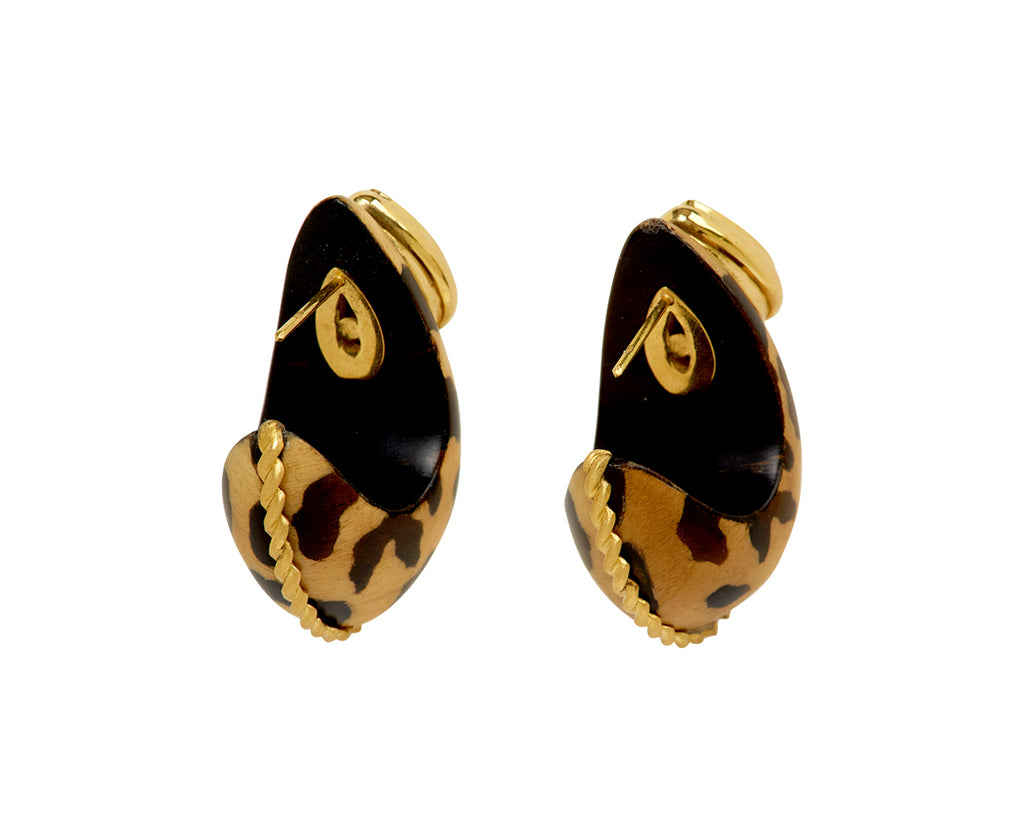 Citrine Marquetry Hoop Earrings - TWISTonline 