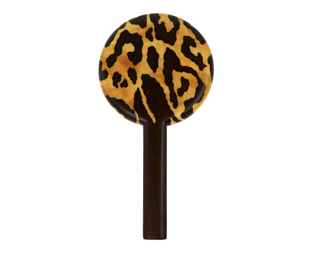 Silvia Furmanovich Leopard Print Marquetry Mirror - back