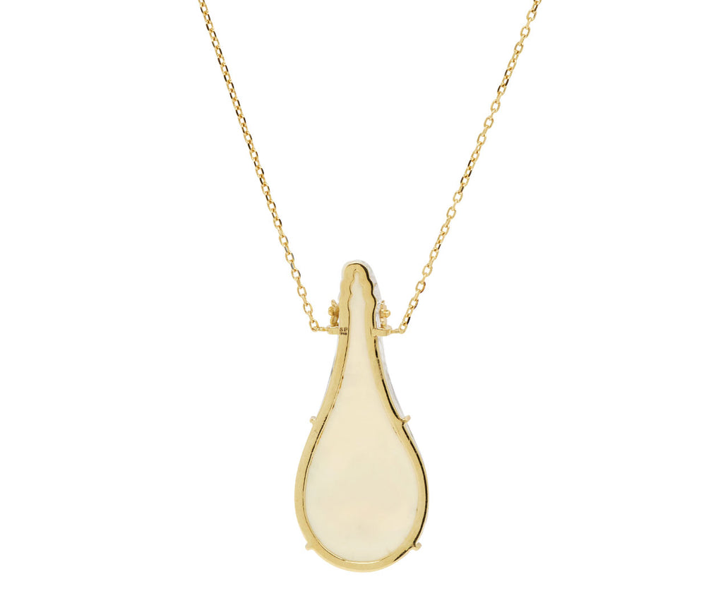 Miniature Swan Painting Diamond Bottle Pendant Necklace