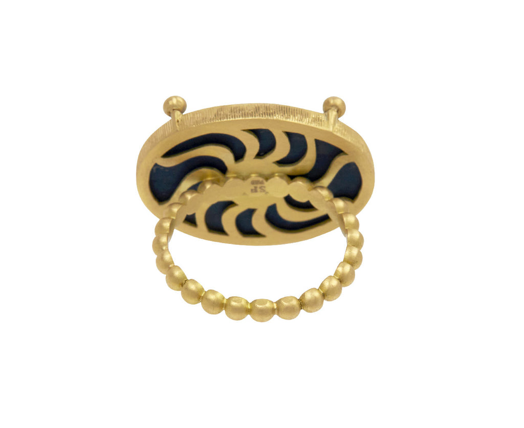 Tibetan Night Sky Marquetry Ring