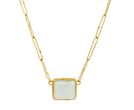 Judy Geib Cabochon Aquamarine Echo Necklace