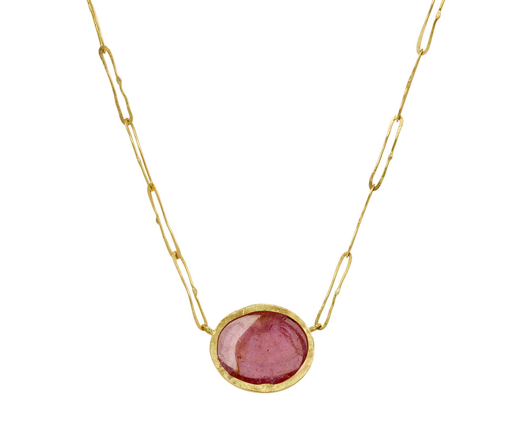 Lovely Pink Tourmaline Echo Necklace