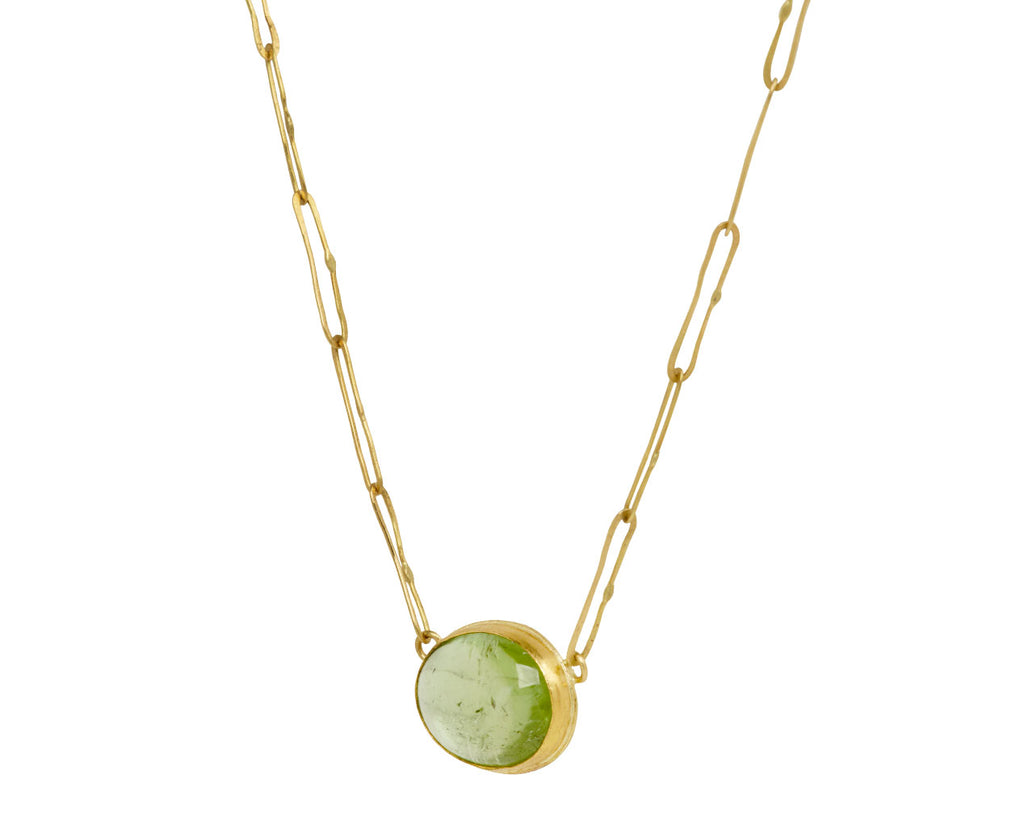 Judy Geib Lovely Green Tourmaline Echo Necklace Side