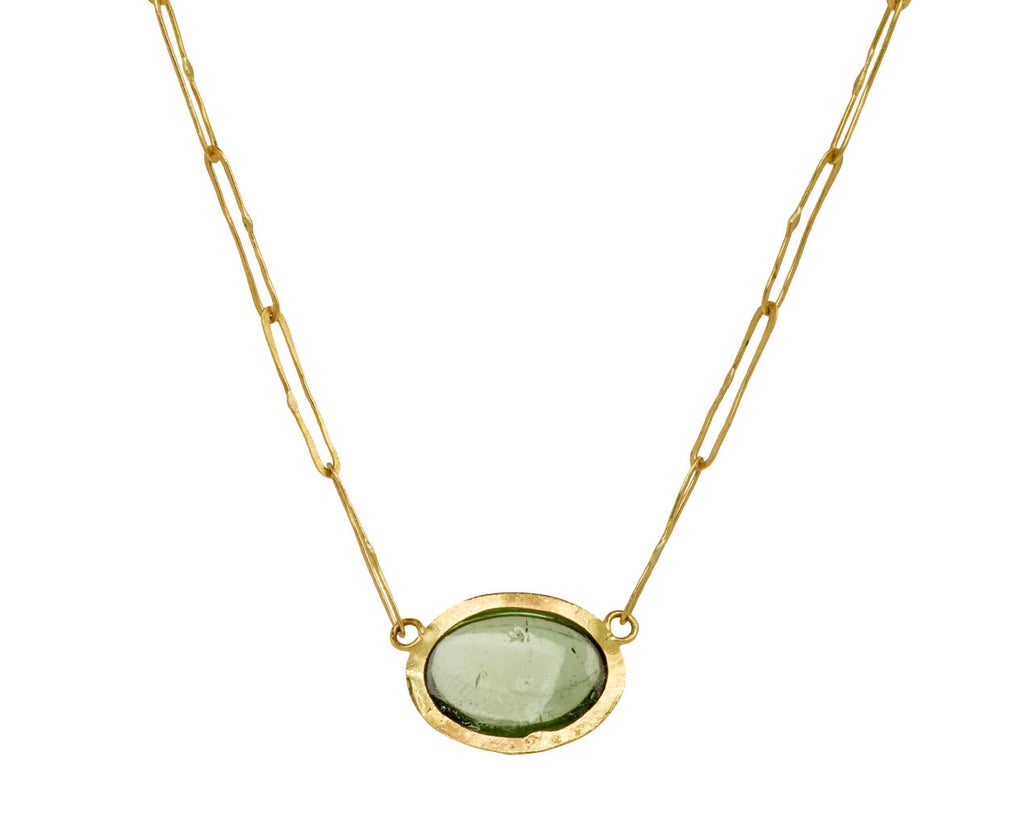 Lovely Green Tourmaline Echo Necklace