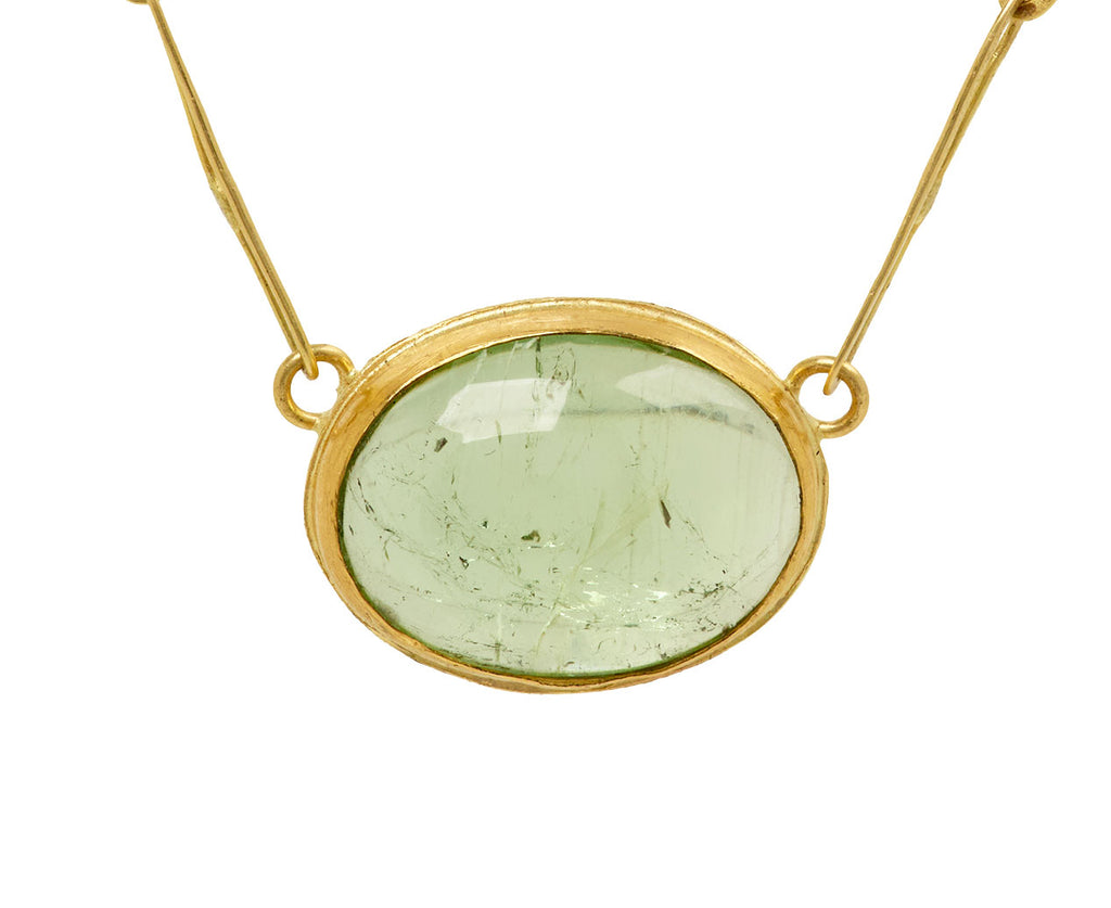 Lovely Green Tourmaline Echo Necklace