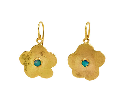 Judy Geib Cute Opal Cherry Blossom Earrings