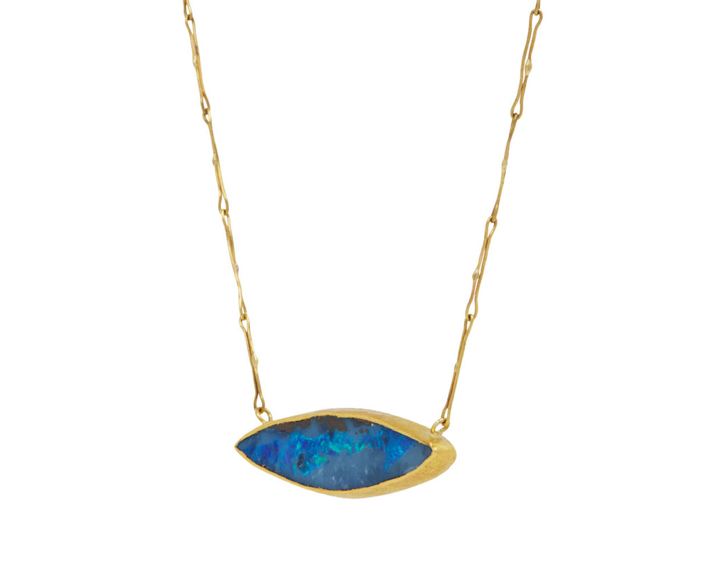 Lovely Marquise Opal Echo Necklace