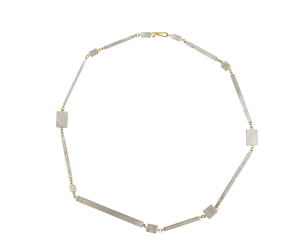 Cubic Silver Bar Necklace