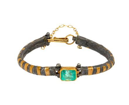 Bright Pretty Colombian Emerald Bracelet