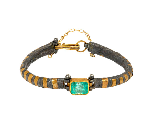 Bright Pretty Colombian Emerald Bracelet