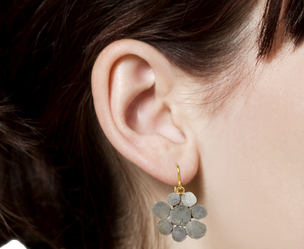 Silver Squash Drop Earrings