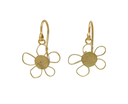 Gold Flower Earrings