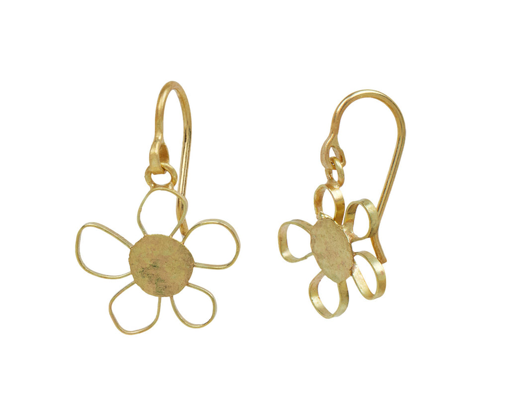 Gold Flower Earrings