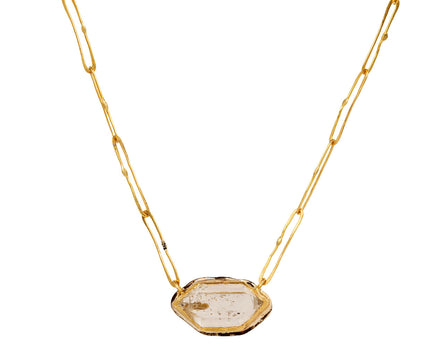 Thin Herkimer Diamond Echo Necklace