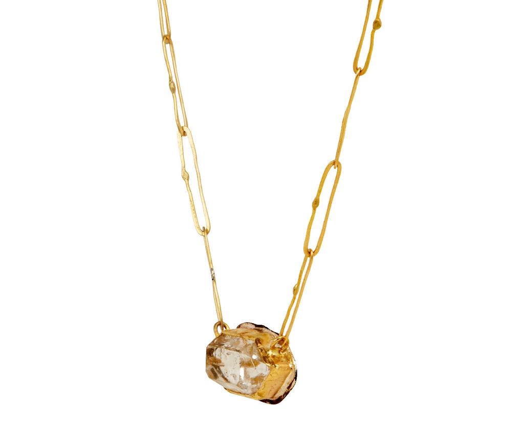 Thin Herkimer Diamond Echo Necklace