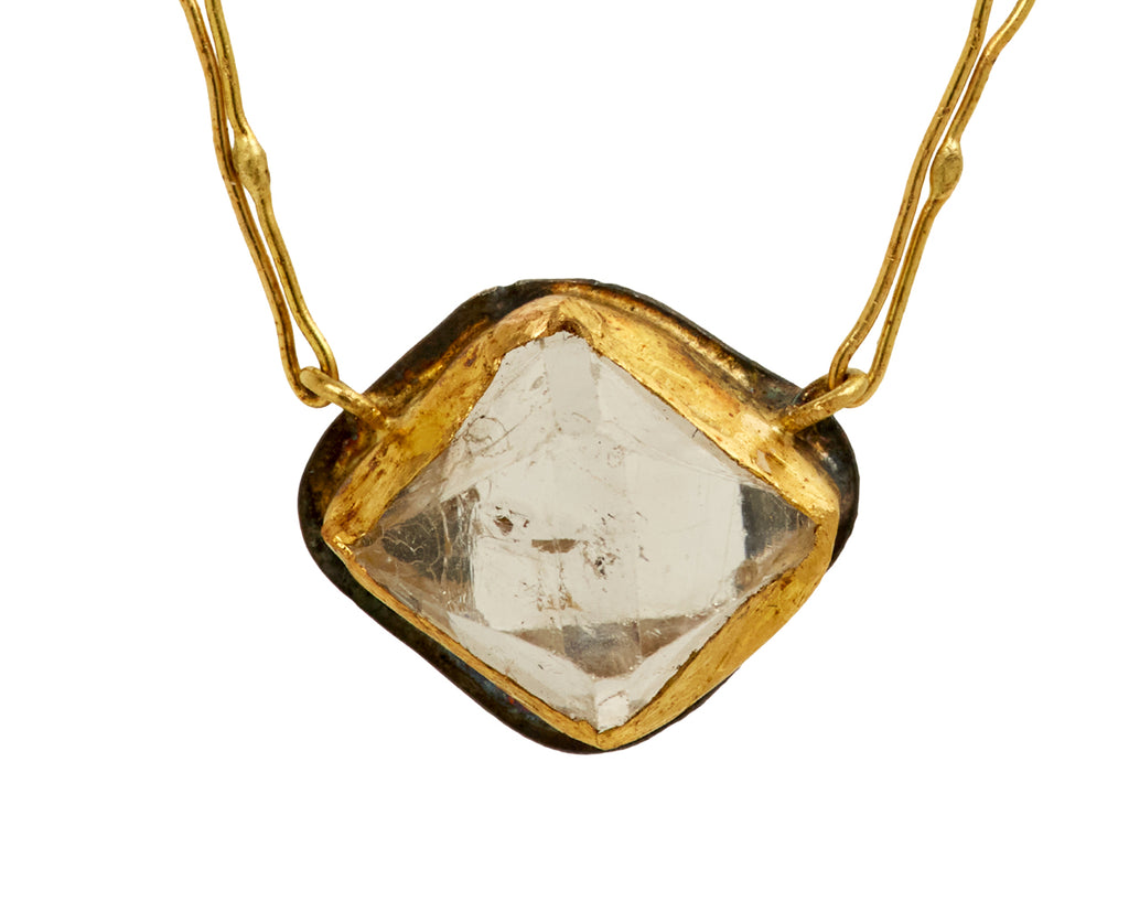 Judy Geib Herkimer Diamond Echo Necklace - closeup