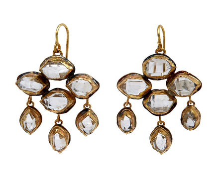 Herkimer Diamond Chandelier Earrings