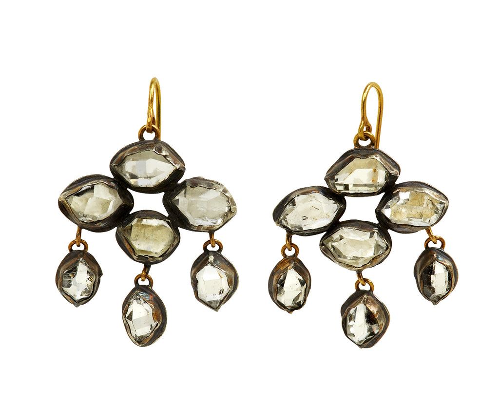 Herkimer Diamond Chandelier Earrings