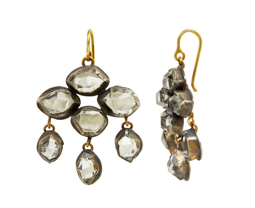 Herkimer Diamond Chandelier Earrings