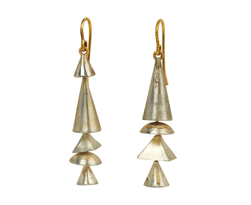 Silver Skinny Neo Geo Earrings - TWISTonline 