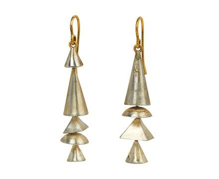 Silver Skinny Neo Geo Earrings - TWISTonline 