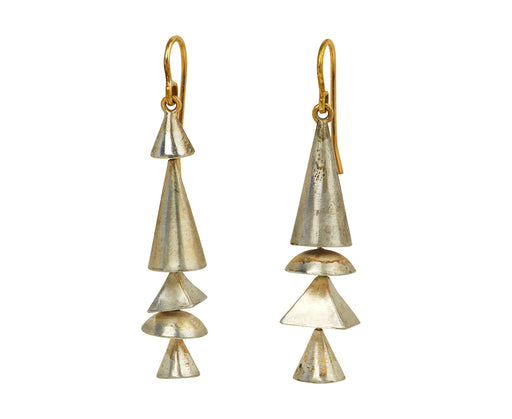 Silver Skinny Neo Geo Earrings - TWISTonline 