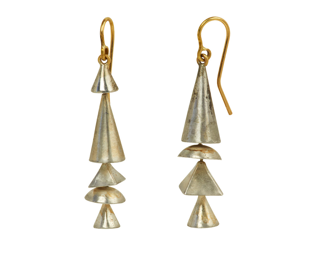 Silver Skinny Neo Geo Earrings - TWISTonline 