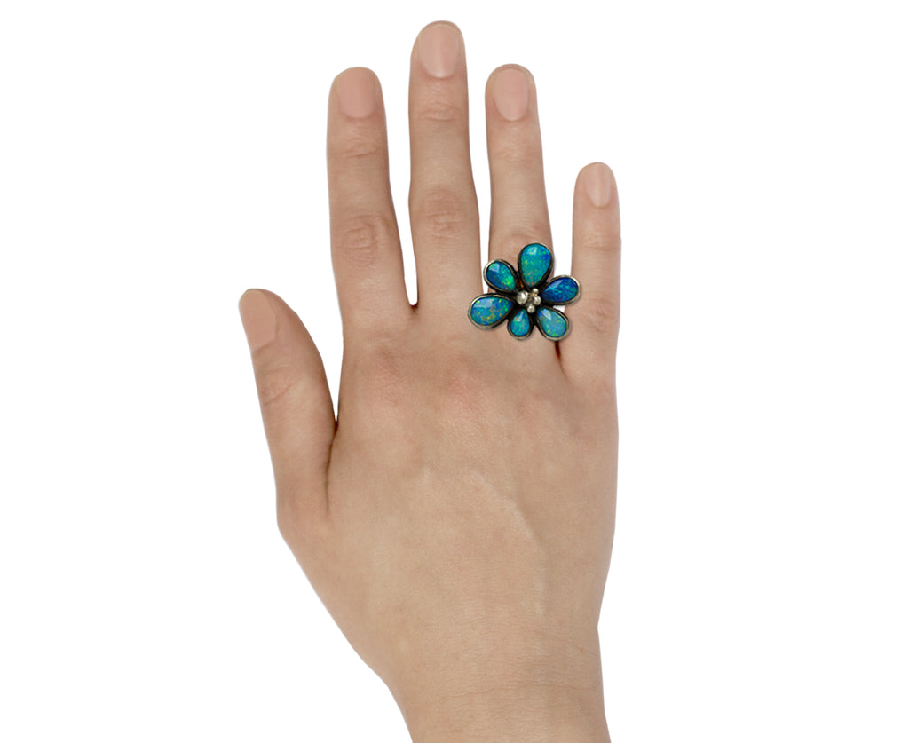 Opal Wildflower Ring - TWISTonline 