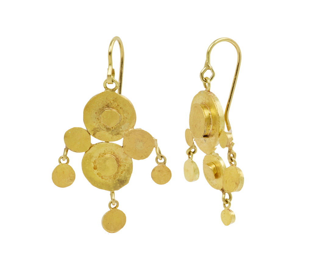 Polka Dot Chandelier Earrings