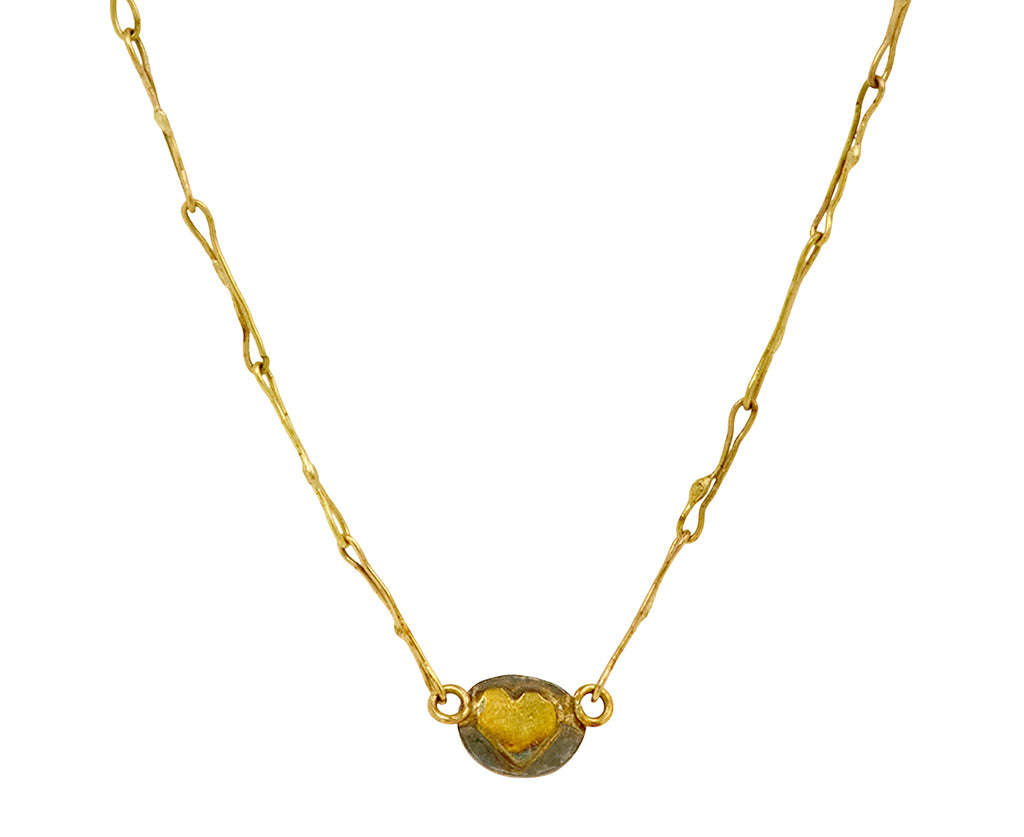 Judy Geib Lovely Rose Cut Ruby Echo Necklace - back