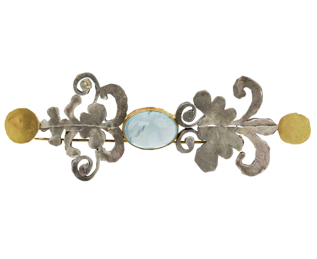 Aquamarine Shape Brooch